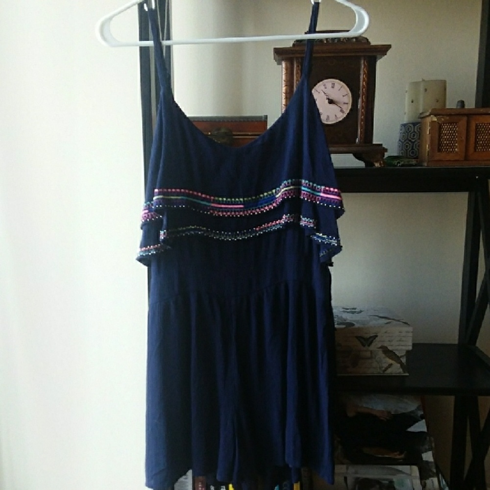 Colorful Edge Detail Romper NWOT - Picture 6 of 6